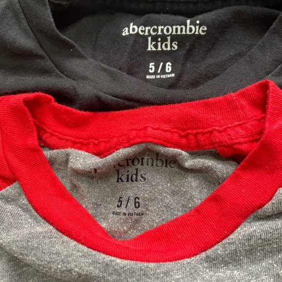 2 boys size 5/6 Abercrombie kids long sleeve - Picture 2 of 2